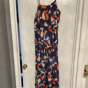 Nine West Multicolor Abstract Maxi Dress